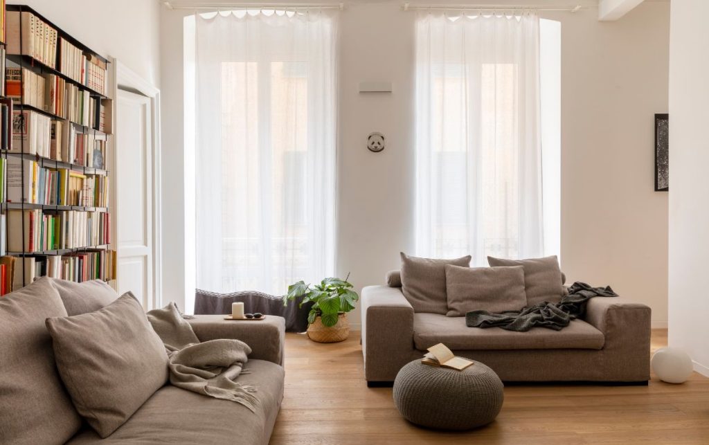 salon deco bibliotheque