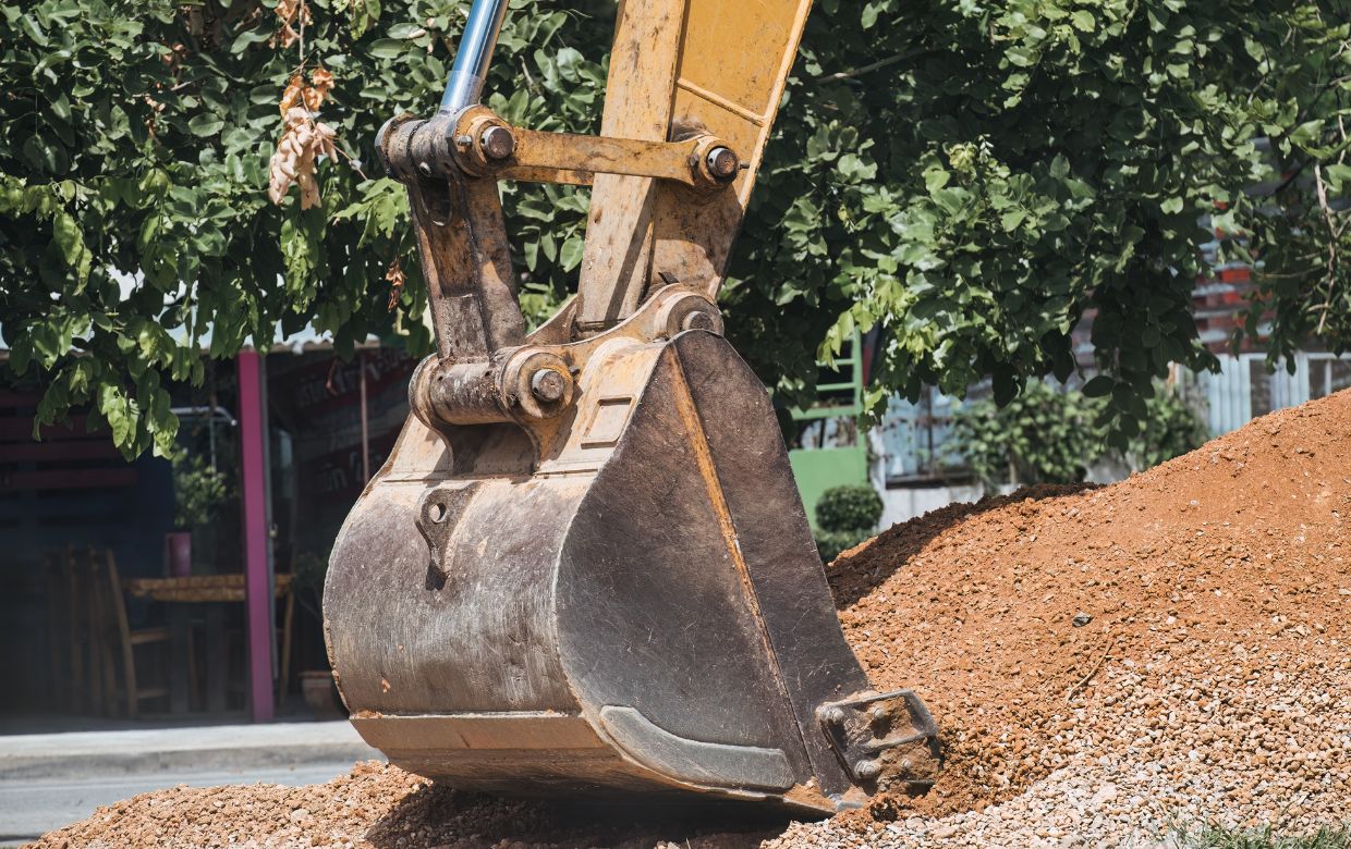 travaux d'excavation